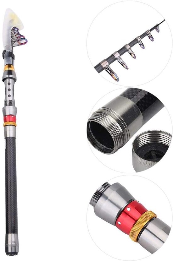 Telescopische hengel hoogwaardige koolstofvezel draagbare harde hengel hengel zoetwater hengel accessoires (3.6) — afbeelding 5
