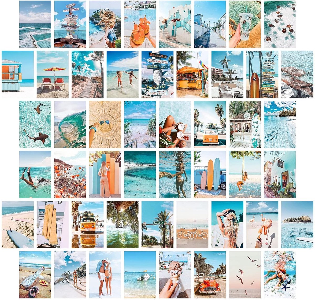 Ansichtkaarten set van 50 stuks - motivatiekaarten met spreuken - vintage feeling - inspiratie voor op kantoor - ShopVlot