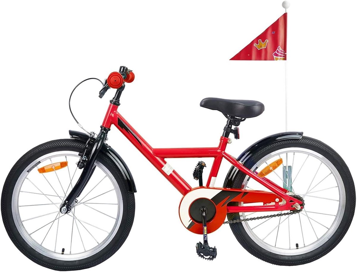 Kinderfiets 20 inch sfiets sfiets Avontuurlijke Fietstochten Verstelbaar voor Groei 20 inch Rood