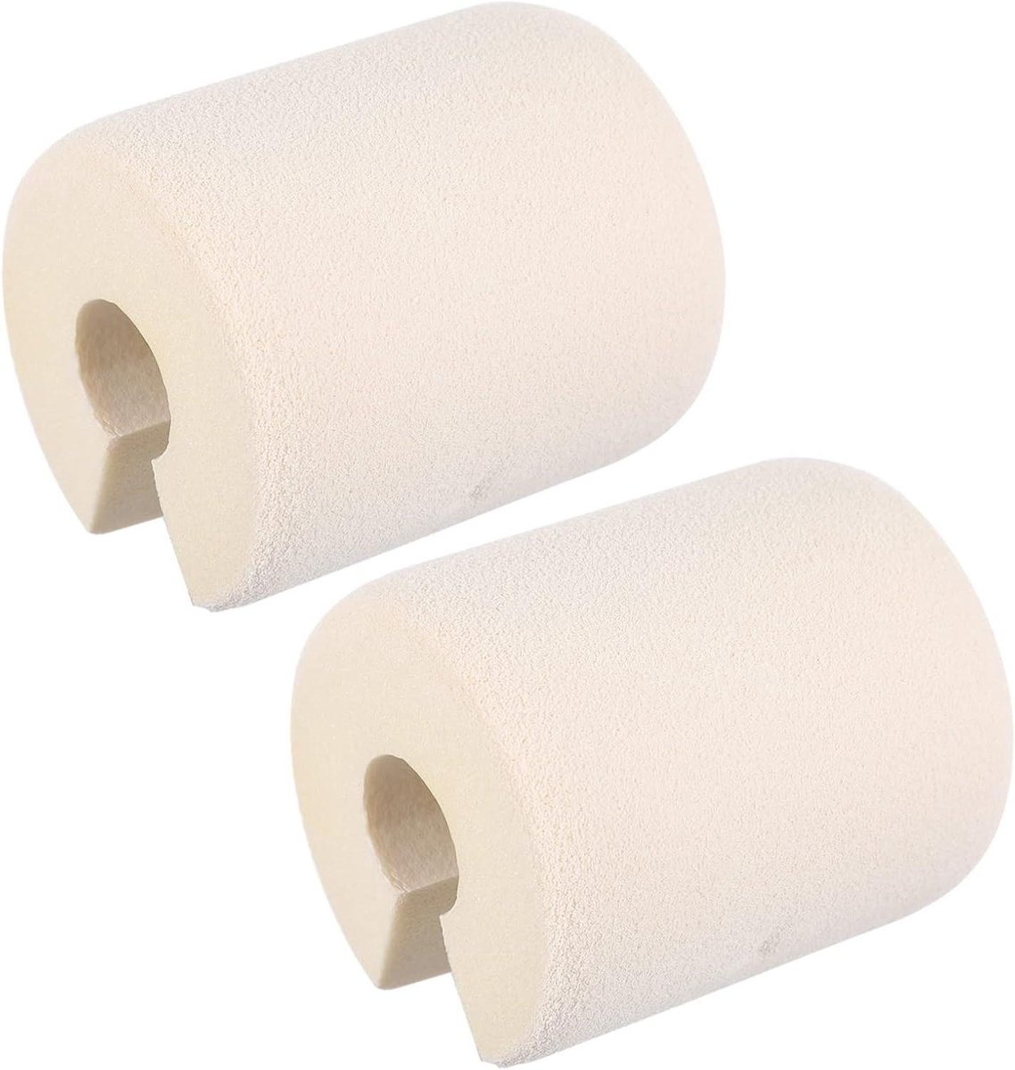 Deurstopper - Deurklem Deurbeschermer - Vingerbescherming Baby - Zacht Antislip Materiaal - 8.8x7x7 cm - Beige