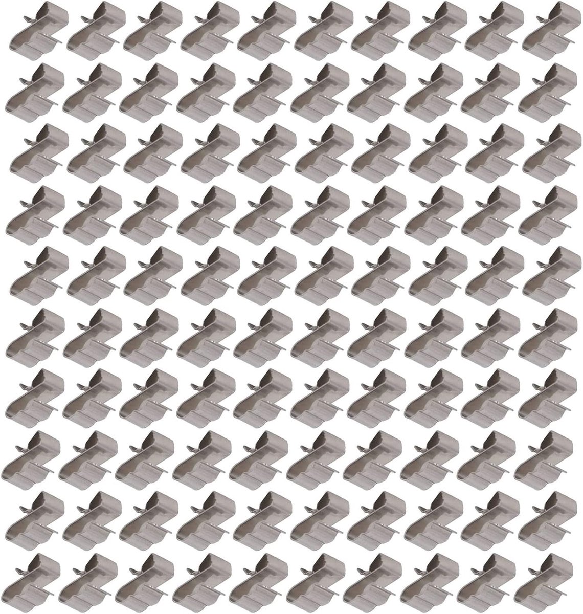 SnelShoppen - Premium PV-draad Klemsnoer Bevestigingshouder Kit 100pcs Roestvrijstalen Kabelklem/houder voor Zonnepaneel met Anti-slipontwerp voor Eff