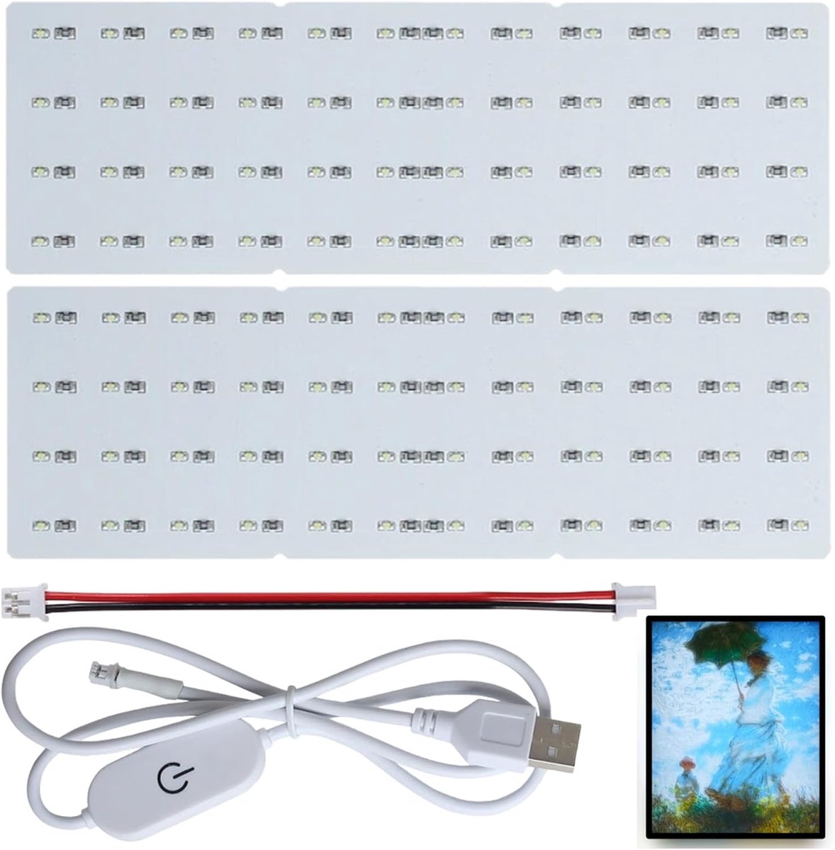 LED Backlight Board - 3D Print Lithophane LED Paneel - USB 5V - Aanraakdimmer voor DIY Fotomodel - ShopVlot