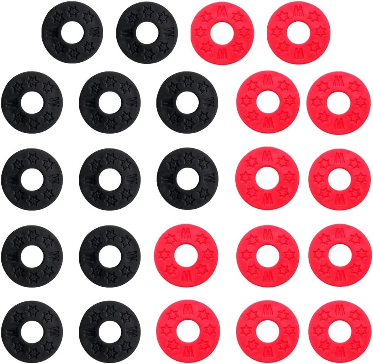 24 Pcs Guitar Strap Locks Silicone, Sturdy Synthetic Rubber Band Holder, Safe Block Protector for Bass, Ukulele - ShopVlot