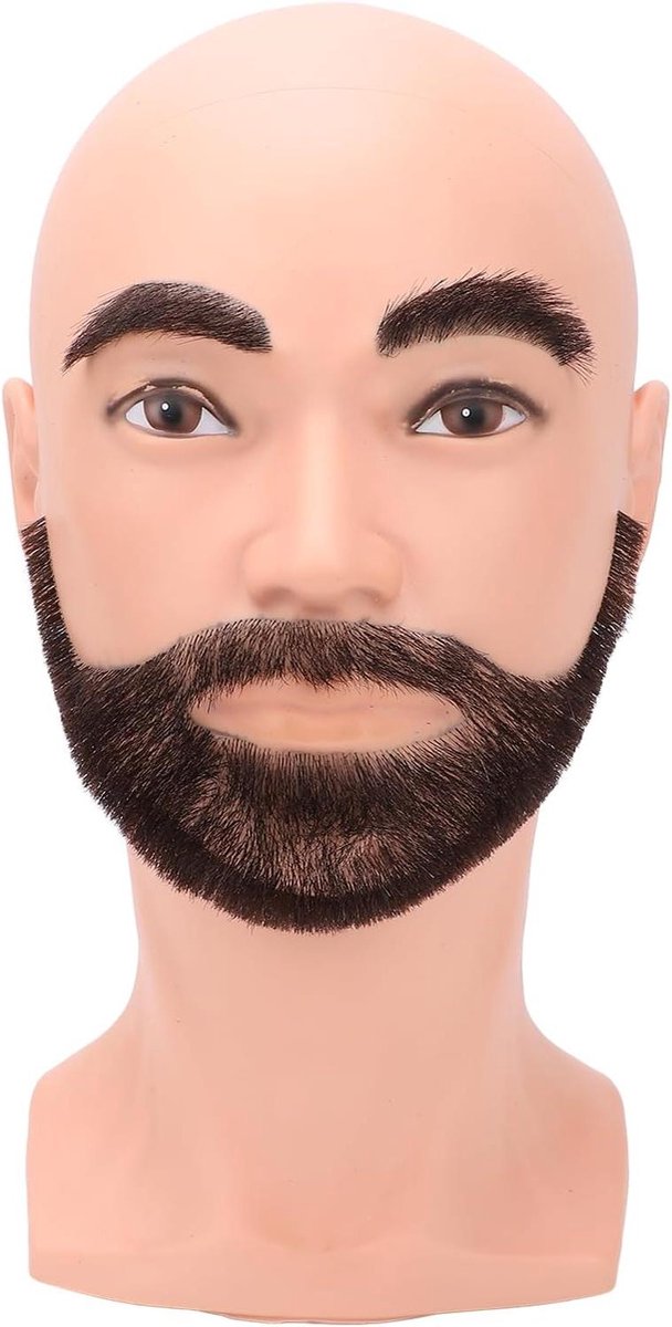 Mannequin Hoofd met Baard - Kappershoofd Oefenhoofd - Baardtrimmen Oefenen - Levensecht Ontwerp - 35 x 25 x 23 cm