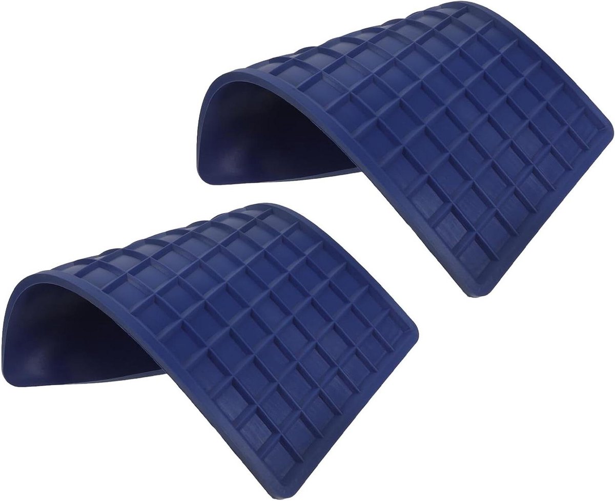 Hittebestendige Strijkmat - Strijkplank Onderlegger - Meubels Beschermen - Snelle Warmteafvoer - 24 x 13.5 cm - Blauw