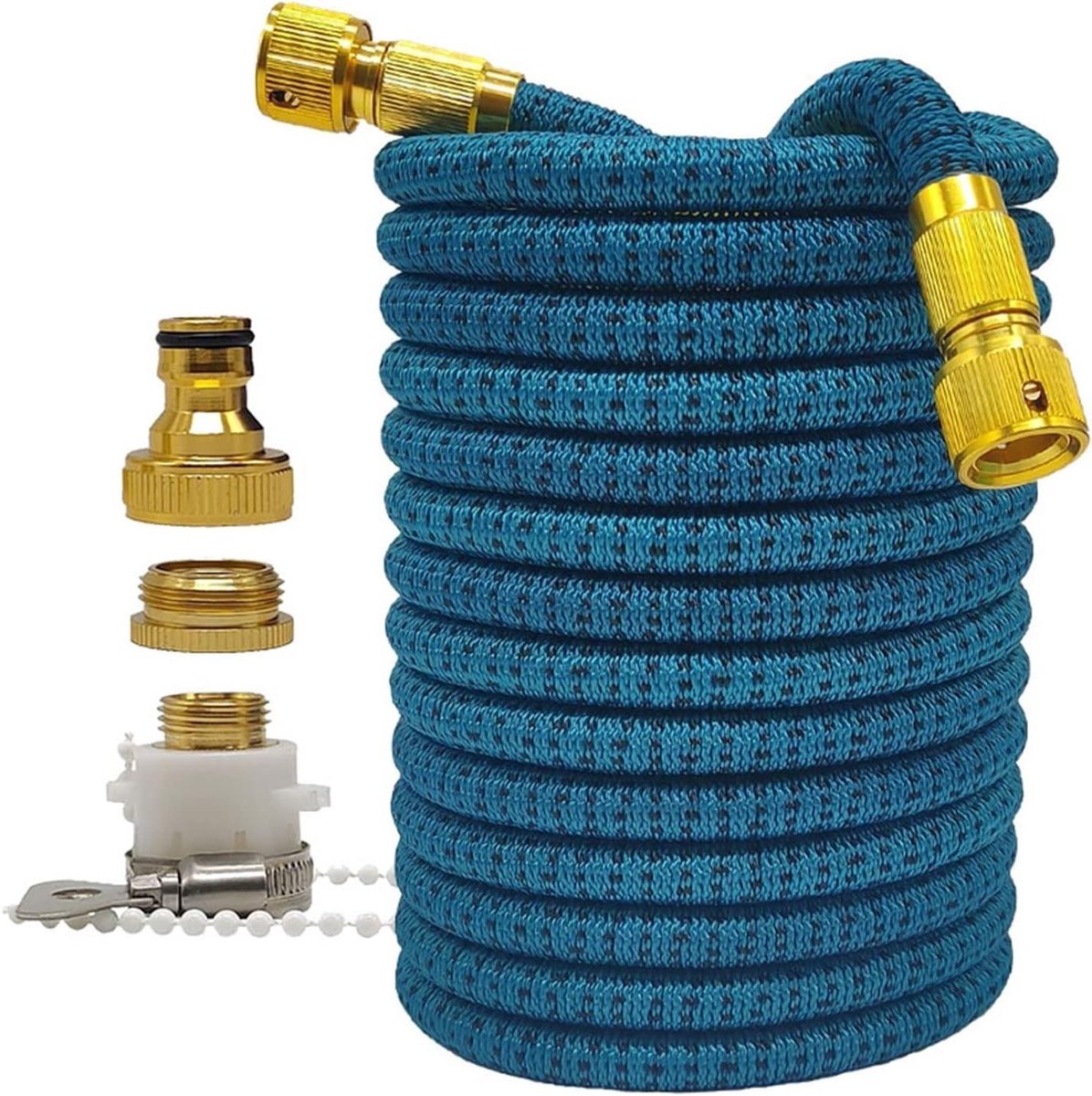 Tuinslang - Flexibele slang - Tuin besproeien - Knikt niet - 15 meter - Blauw zwart