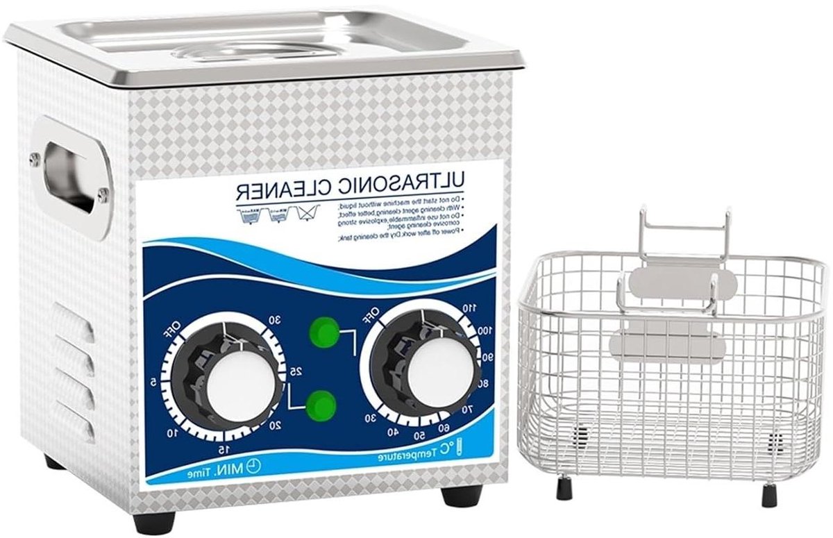 Ultrasone Reiniger - Schoonmaakapparaat - Sieraden Reinigen - Met Verwarming - 1.3 Liter - Zilver