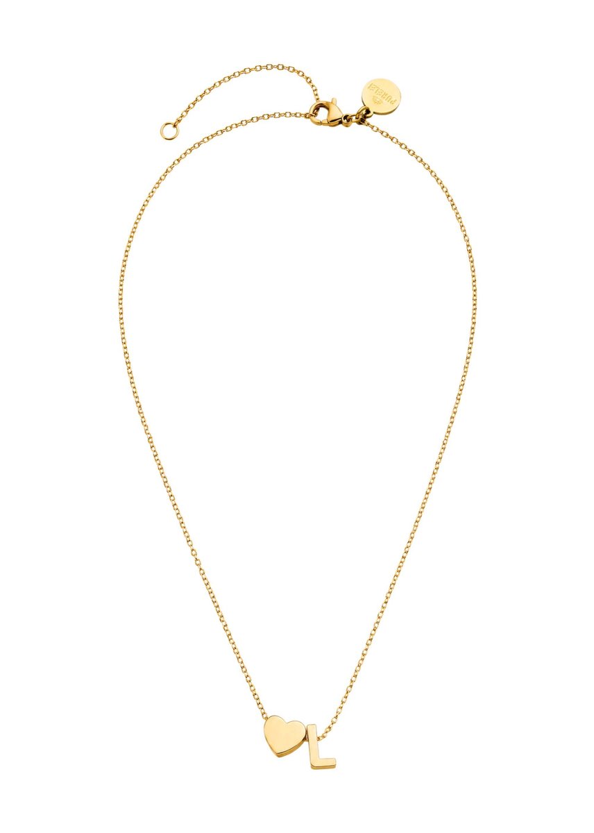 PURELEI Ketting Letter Heart L