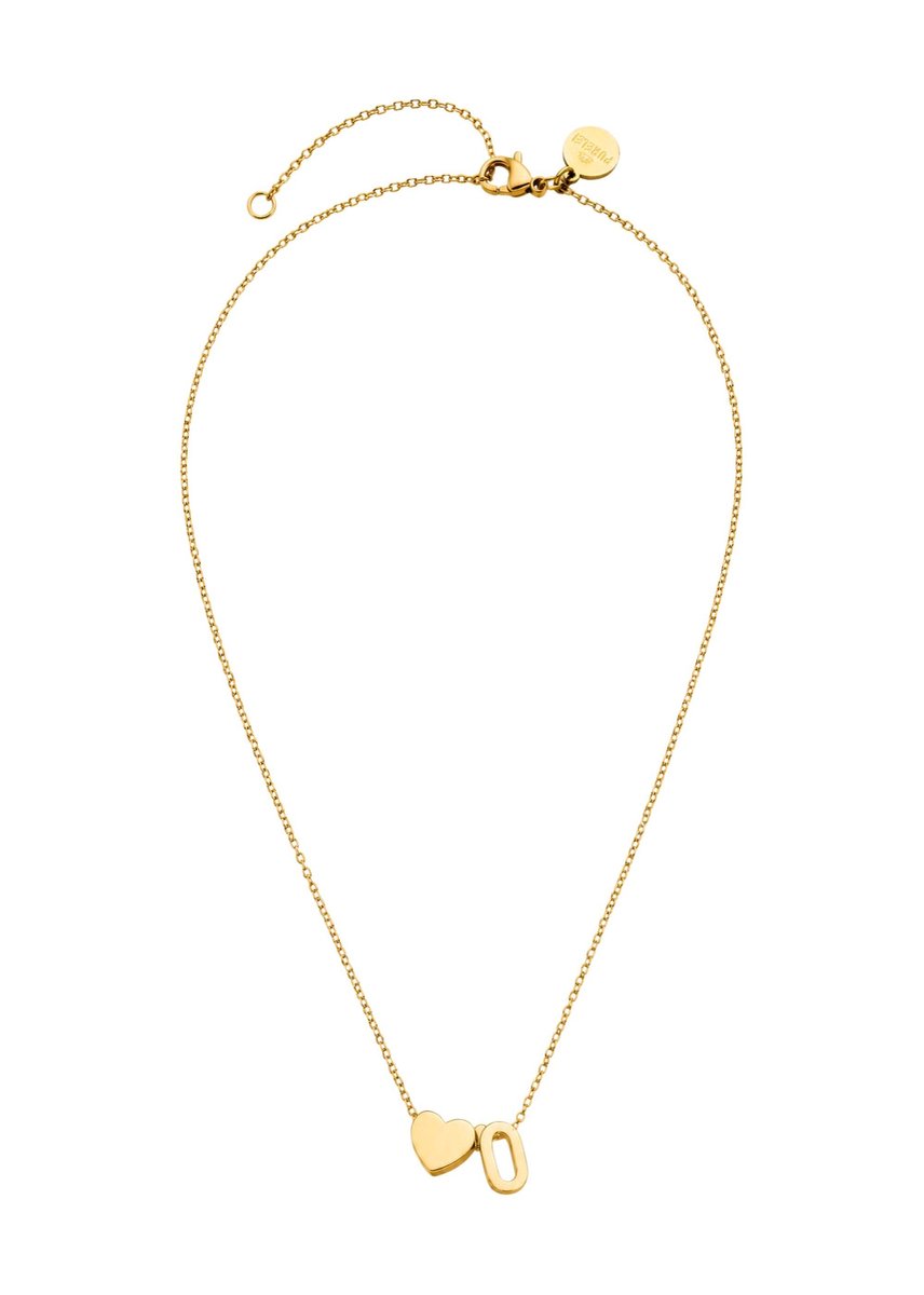 PURELEI Ketting Letter Heart O