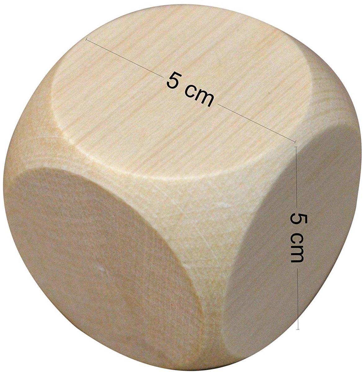 Omgoods - Set van 10 Houten Dobbelstenen 50 mm