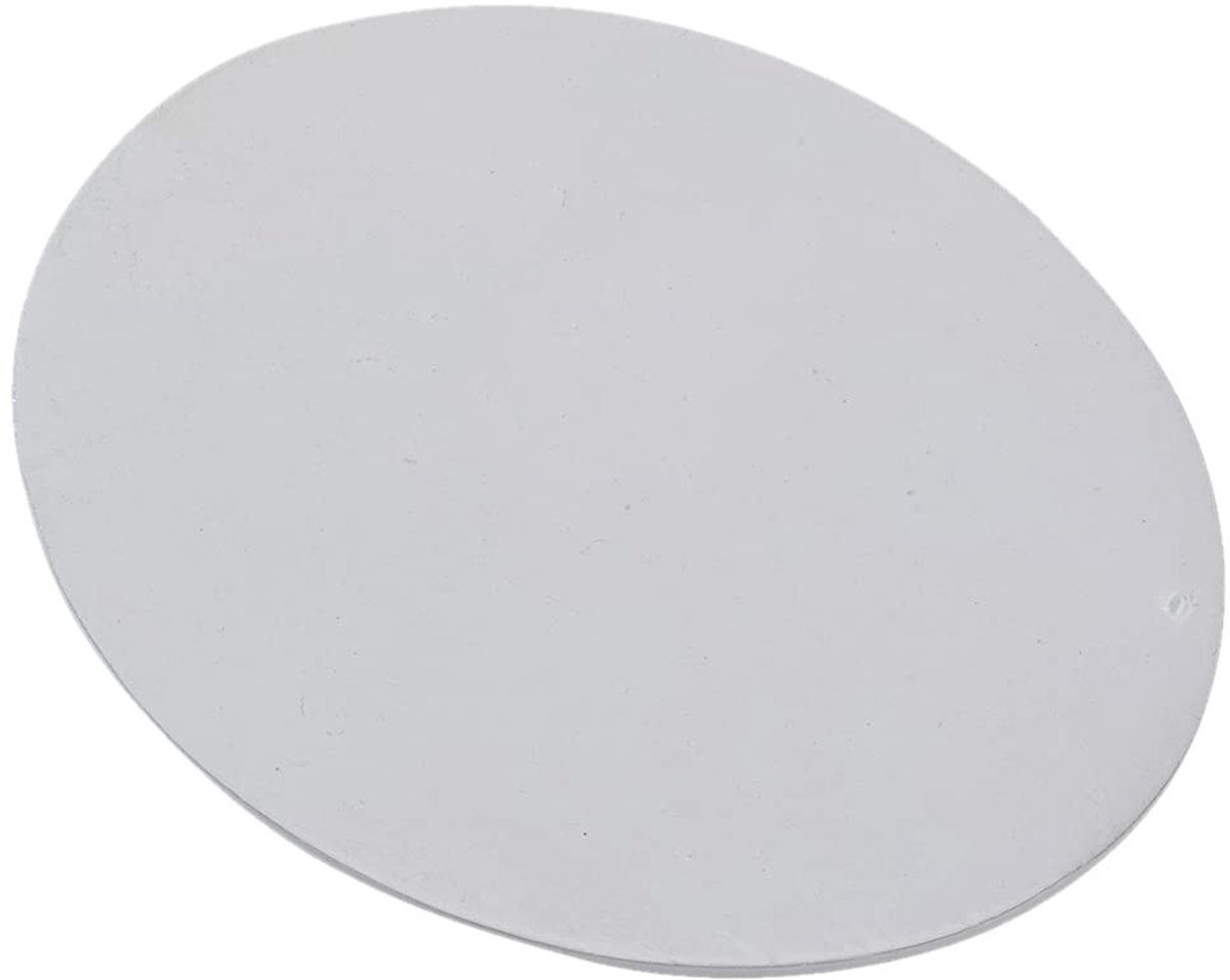 Omgoods - Oval Aluminium Kaarsenhouder 10x8cm in Wit