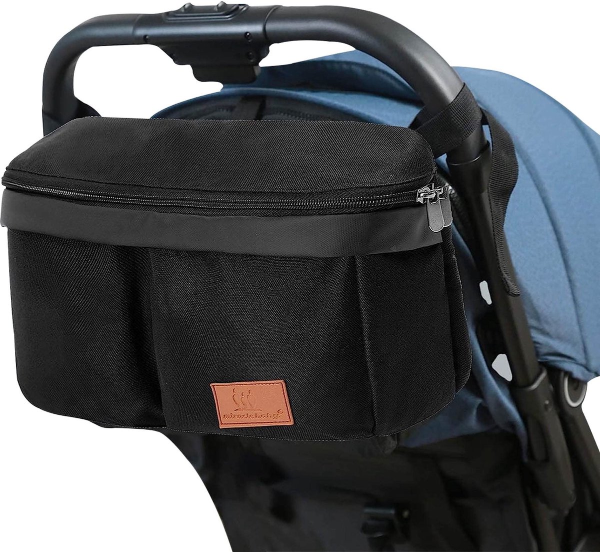 Omgoods - Organizer voor Kinderwagen met Rits en Vele Vakken