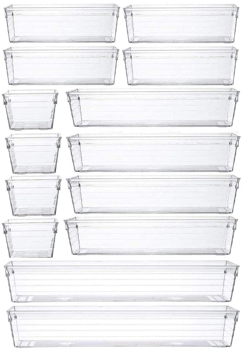 Omgoods - 14-delige lade organizer voor keuken en kantoor