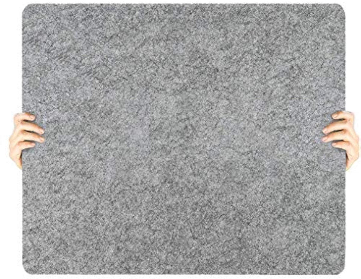 Omgoods- Strijkmat 43 cm x 60 cm - 100% Pure Wol - Draagbaar voor Op Reis - Geschikt voor Quilten/Naaien - Vochtabsorberend - Warmteabsorberend - Strijkkussen