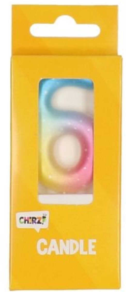 Cijferkaars regenboog 6 - one size