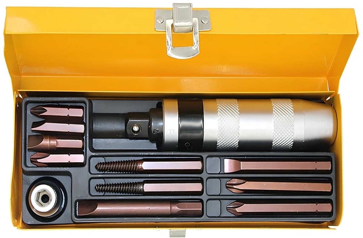 Omgoods - Impact Schroevendraaierset van 12 Stukken met Ergonomische Handgreep
