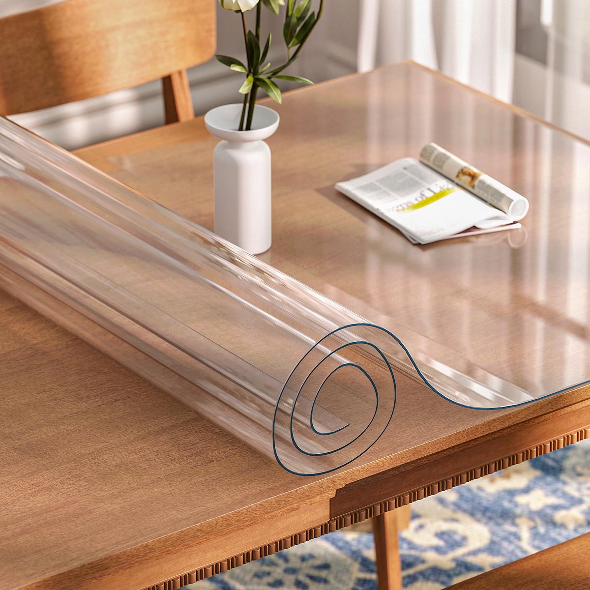 Omgoods - Transparante PVC Tafelbeschermfilm 200 x 100 cm