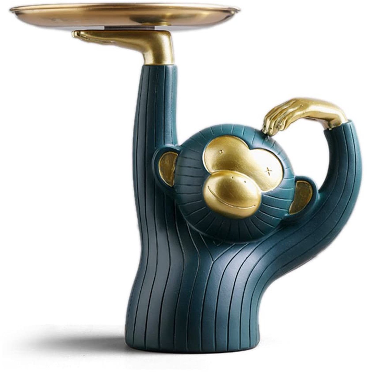 Omgoods - Decoratieve Candy Dish Aap Sculptuur van Polyresin 21cm