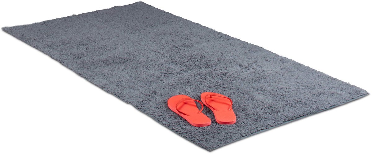 Omgoods - Wasbare Badmat voor Binnen, 80 x 150 cm, Grijs