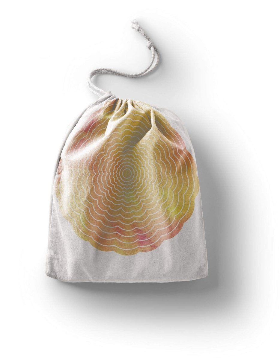 Omgoods - Herbruikbare Katoenen Produceerzak met Trekkoord Multicolor 40x50 cm