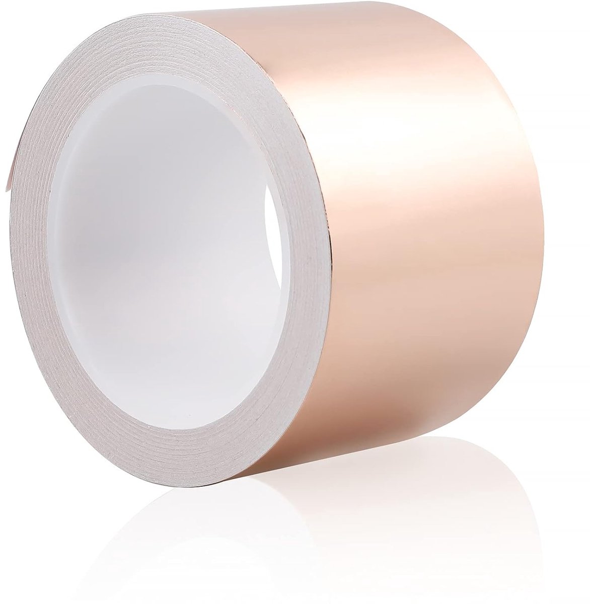Koperen plakband (5 cm x 30 m), zelfklevende koperen tape tegen slakken, 0,05 mm dik, EMI Kapton tape, hittebestendig, afschermingstape koperfolie