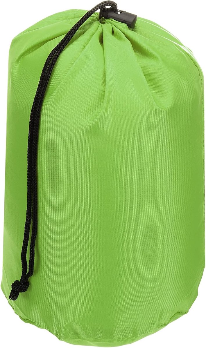 Stuff Sack, 7 x 13 Inch Waterdichte Outdoor Opbergzak Draagbare Trekkoord Stofklep Tas Lichtgewicht Slaapzak voor Camping Wandelen Reizen, Groen