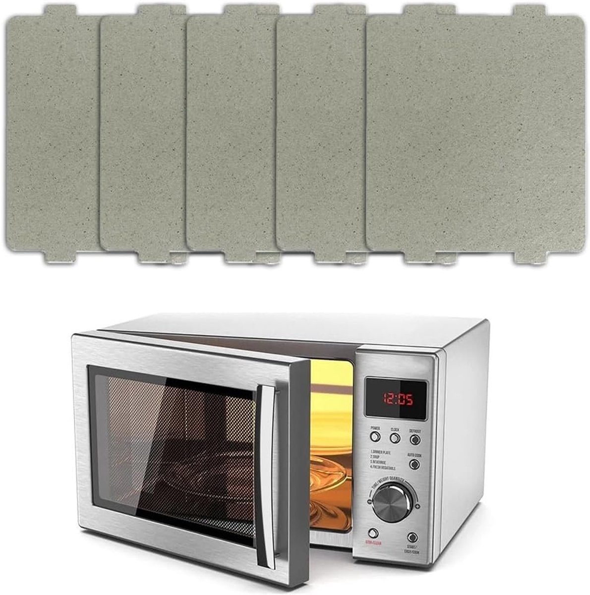 Micapplaat voor universele magnetron, accessoires voor magnetron, bescherming voor magnetron, mica voor magnetron, universeel