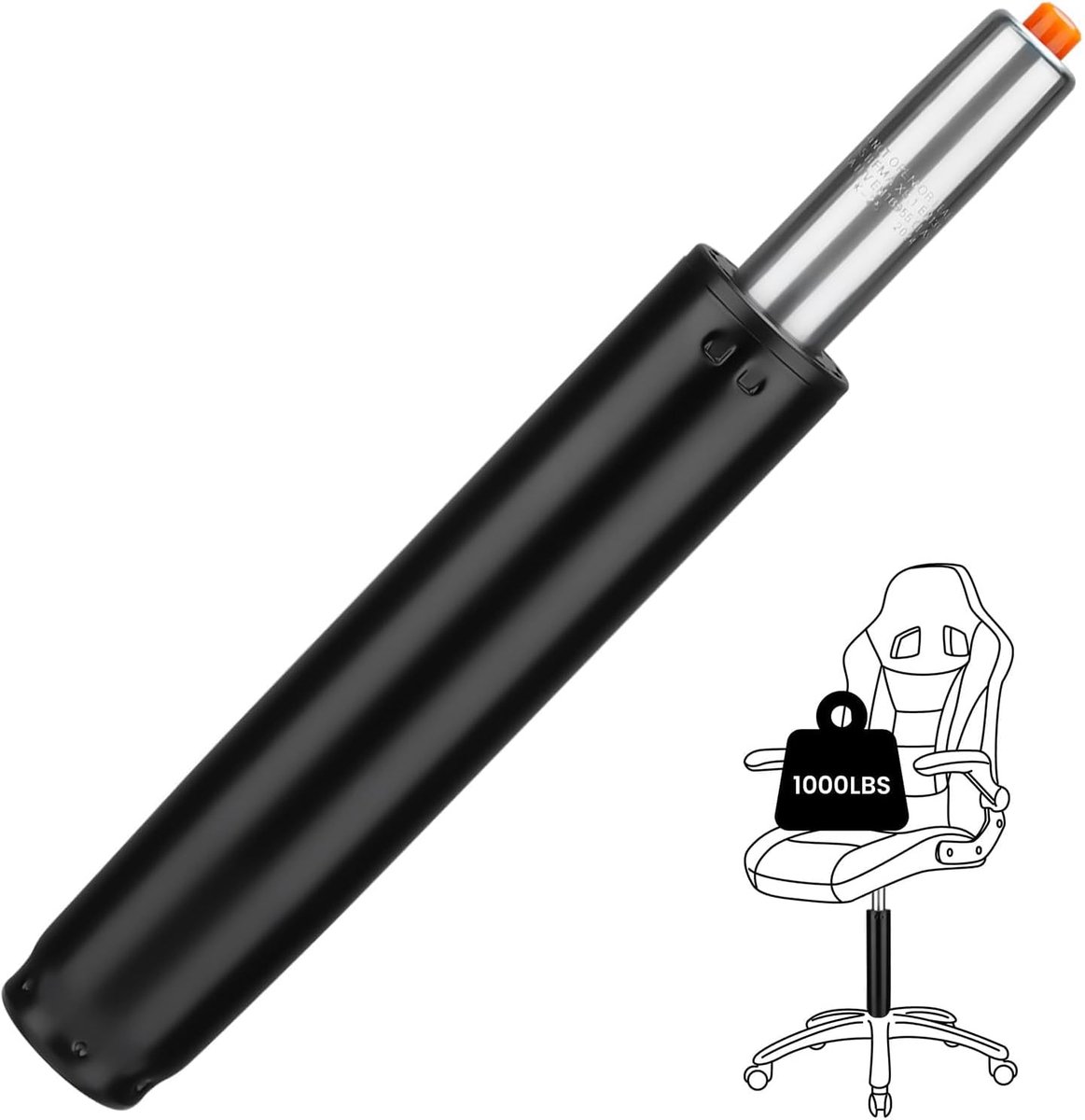 Nieuwe Klasse 4 Kantoorstoel Vervangende Gaslift, 1000 lbs (450 kg), Universele, In hoogte verstelbare gasveer voor draaistoelen, Geschikt voor kantoorstoelen en stoelen, Totale