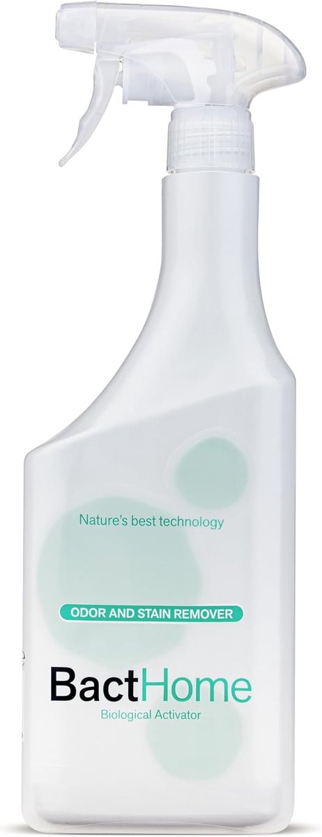 SnelShoppen - BactHome Spray 750 ml - Professionele enzymreiniger, geurverwijderaar en natuurlijke vlekkenverwijderaar voor matrassen, kleding, schoen
