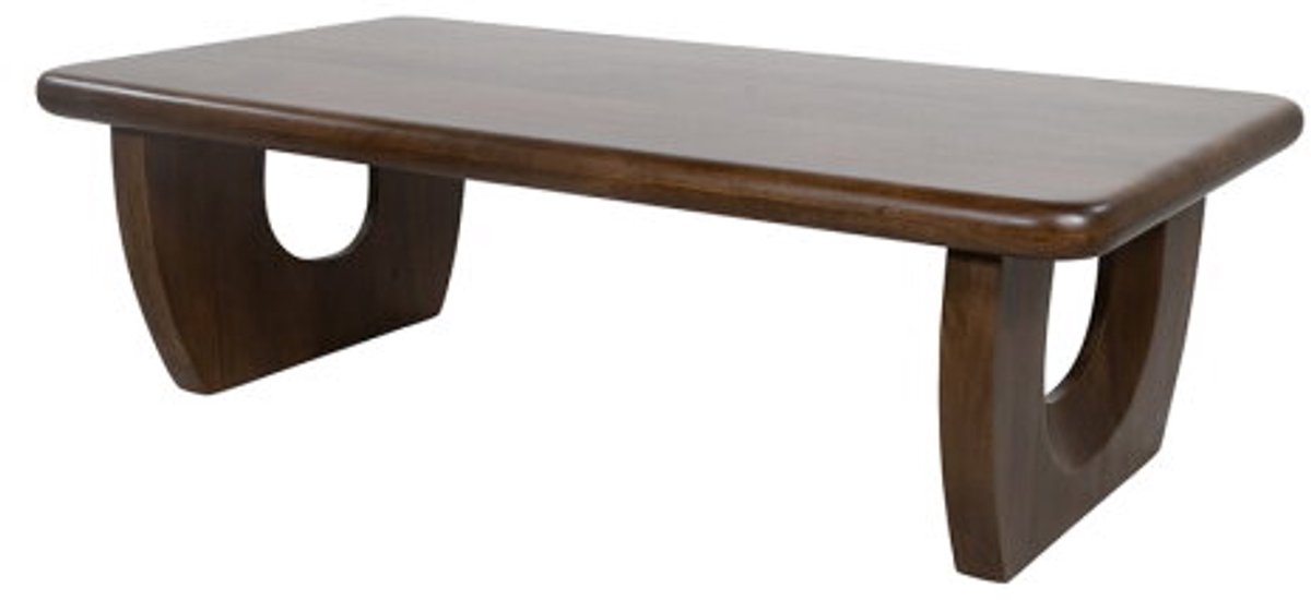 Salontafel Handai mangohout 130x70x40 cm - Walnoot bruin - Japandi