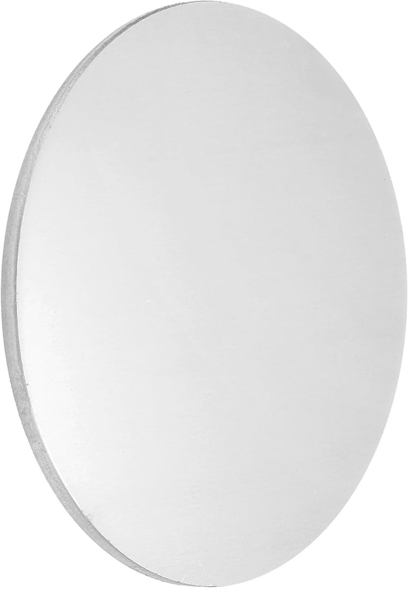 1 stuk aluminium plaat, 100 mm x 4 mm, ronde aluminium platen, 6061 aluminium schijven, hanger, ronde stansen onbewerkt voor lasersnijden, metalen stansen, sieraden maken, doe-het-zelf