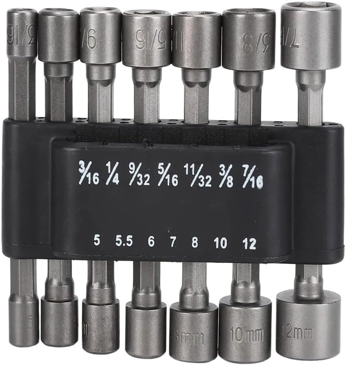 14 stuks 1/4 inch Hex Power Moeren Driver Boorbit Gereedschap Metrisch SAE Dopsleutel Schroef voor Snelwisseling Chuck Power Schroevendraaier Handboor