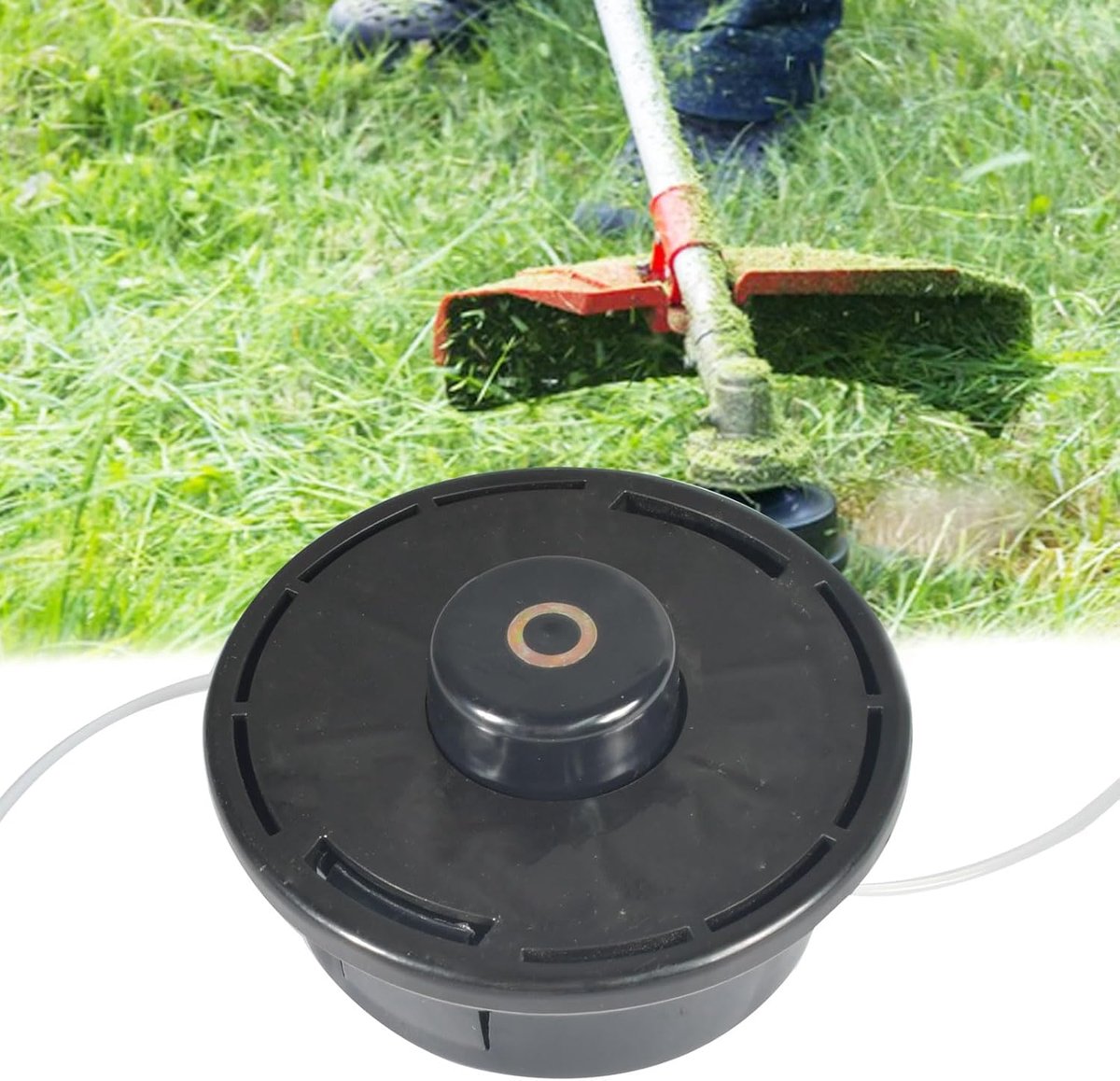 draadkop M10x1,25 links met tipautomaat, maaikop, draadkop, grastrimmer kop, dubbele draadkop, draadspoel, nylondraad voor benzine bosmaaier, vrijsnijder
