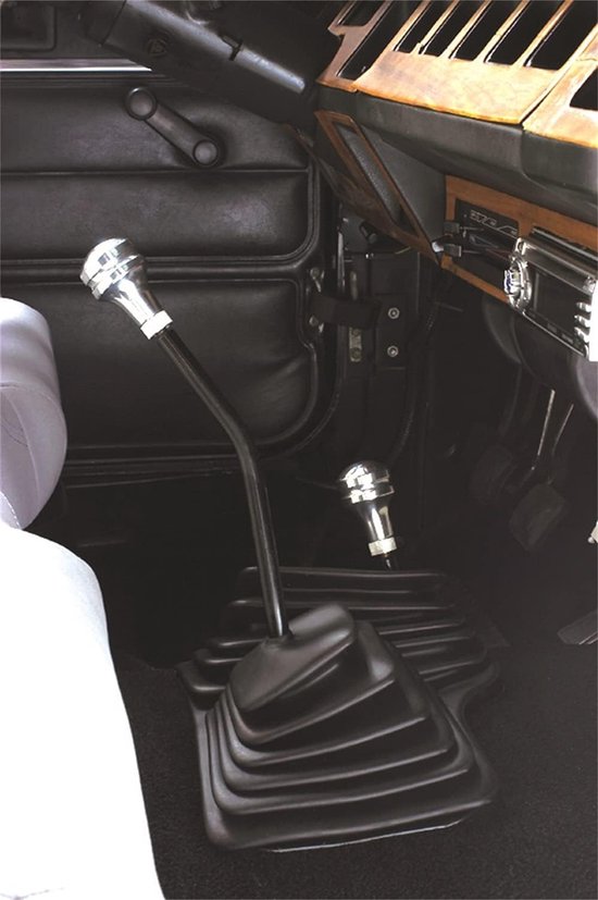 Schakelknop - Versnellingspook - Auto Interieur - 4x4 Patroon - Universeel - Chroom — afbeelding 2