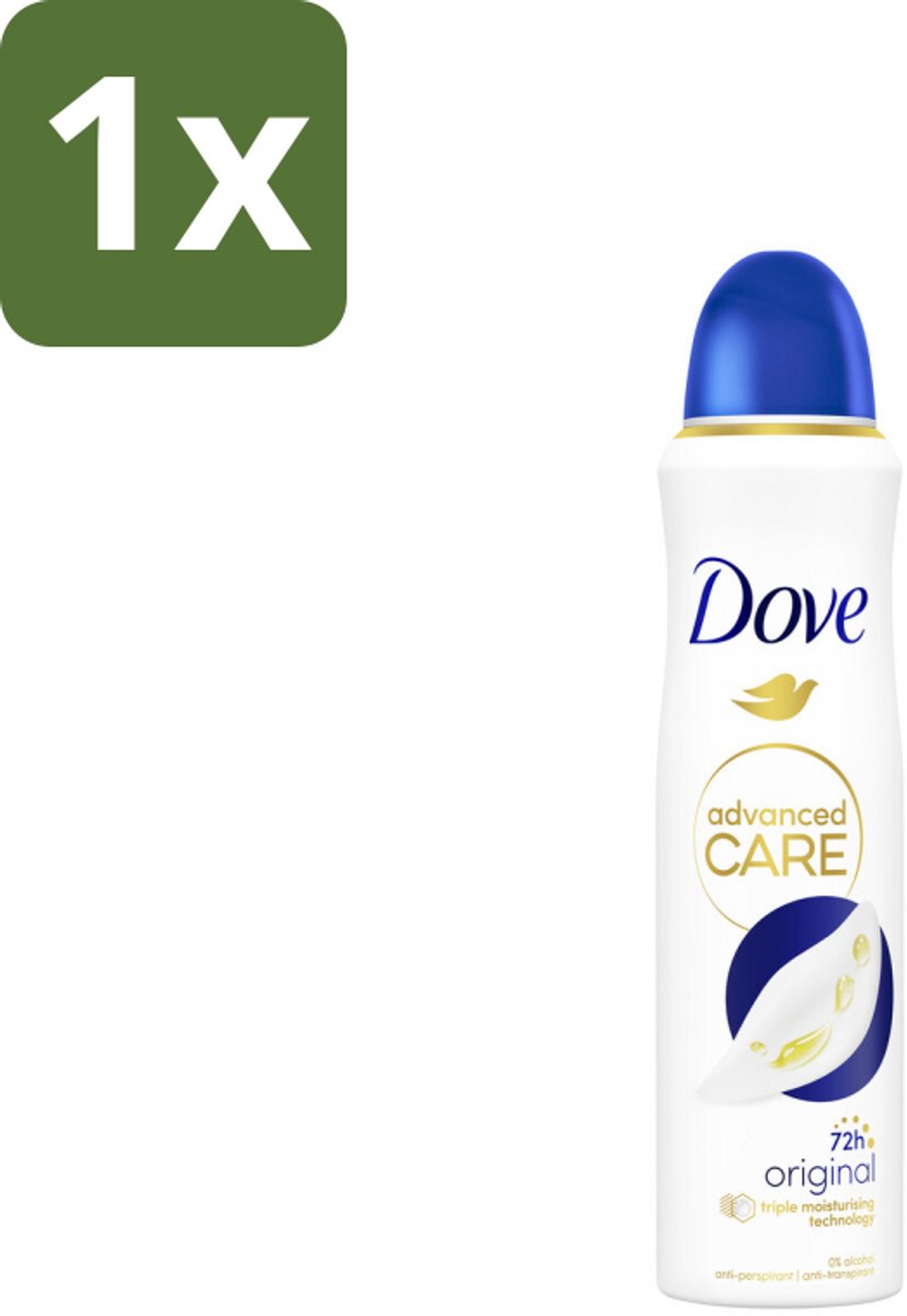 1 x Dove – Deodorant Spray – Original – 150 ml - Anti-transpirant Spray - Deodorant Spray - Anti-transpirant - Deodorant - Okselbescherming