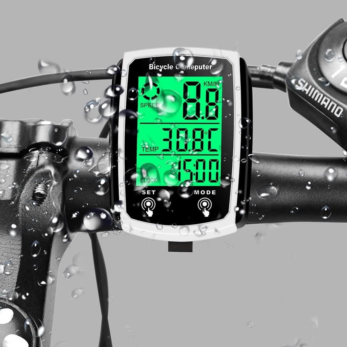 Waterdichte Fietcomputer met LCD Scherm, Snelheidsmeter en Odometer voor Fietsgebruik