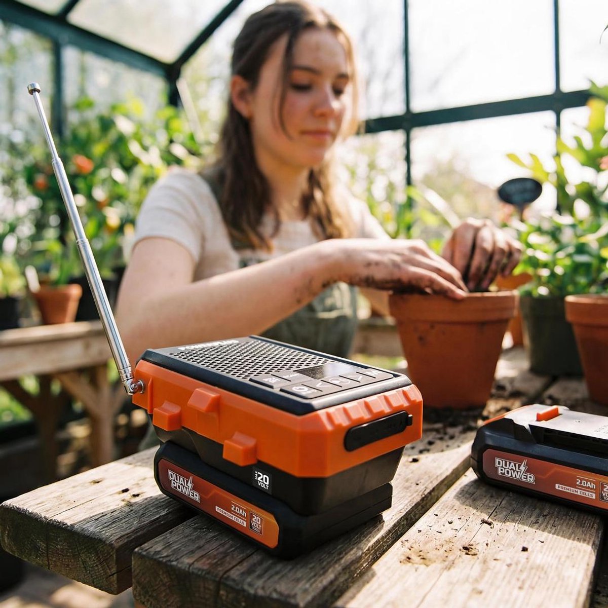 Powerplus Bluetooth luidspreker en radio POWDP8070 - 20V DAB+/FM radio, excl. batterij en lader