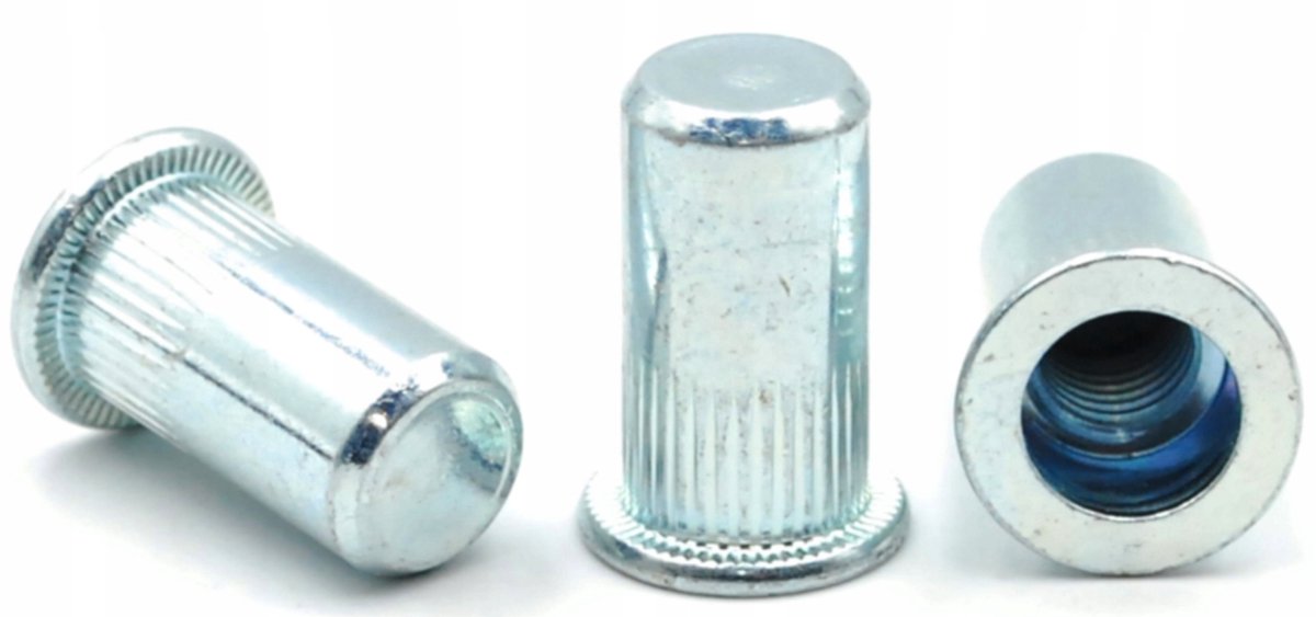 Rvs Nit M6 x 21,5mm Cilindrisch, Gekarteld, 200 stuks