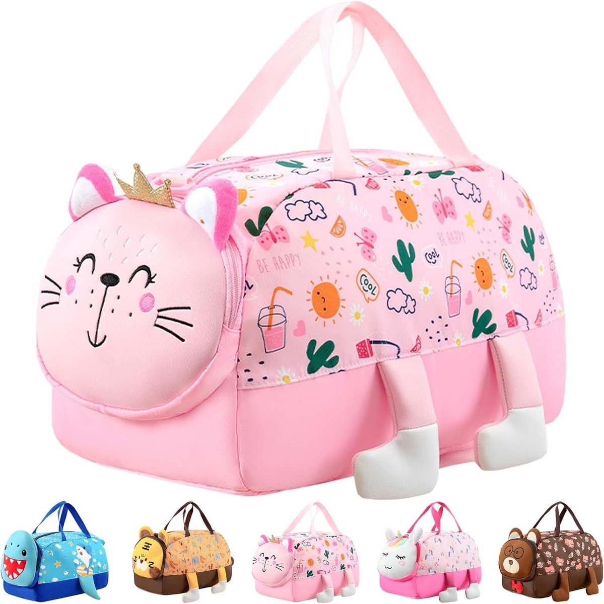 Sporttas voor Kinderen met Vochtige Compartment - Waterdichte Weekend Reis- en Fitnessbag voor Dans, Zwemmen en Sportactiviteiten