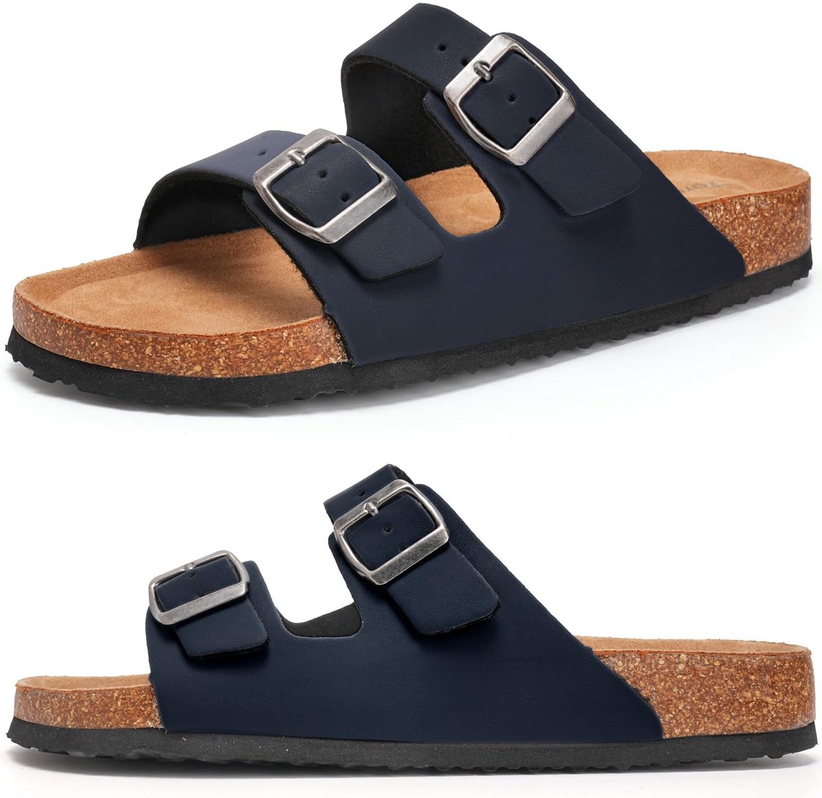 Elzusha - Comfortabele Herenslippers voor Volwassenen, Blauw, Maat 43