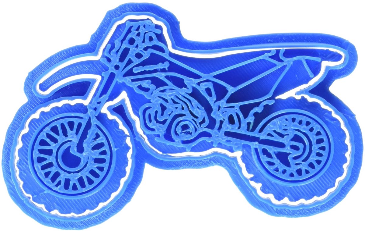 Elzusha - Moto Kawasaki Koekjesuitsteekvorm - 8 x 7 x 1.5 cm