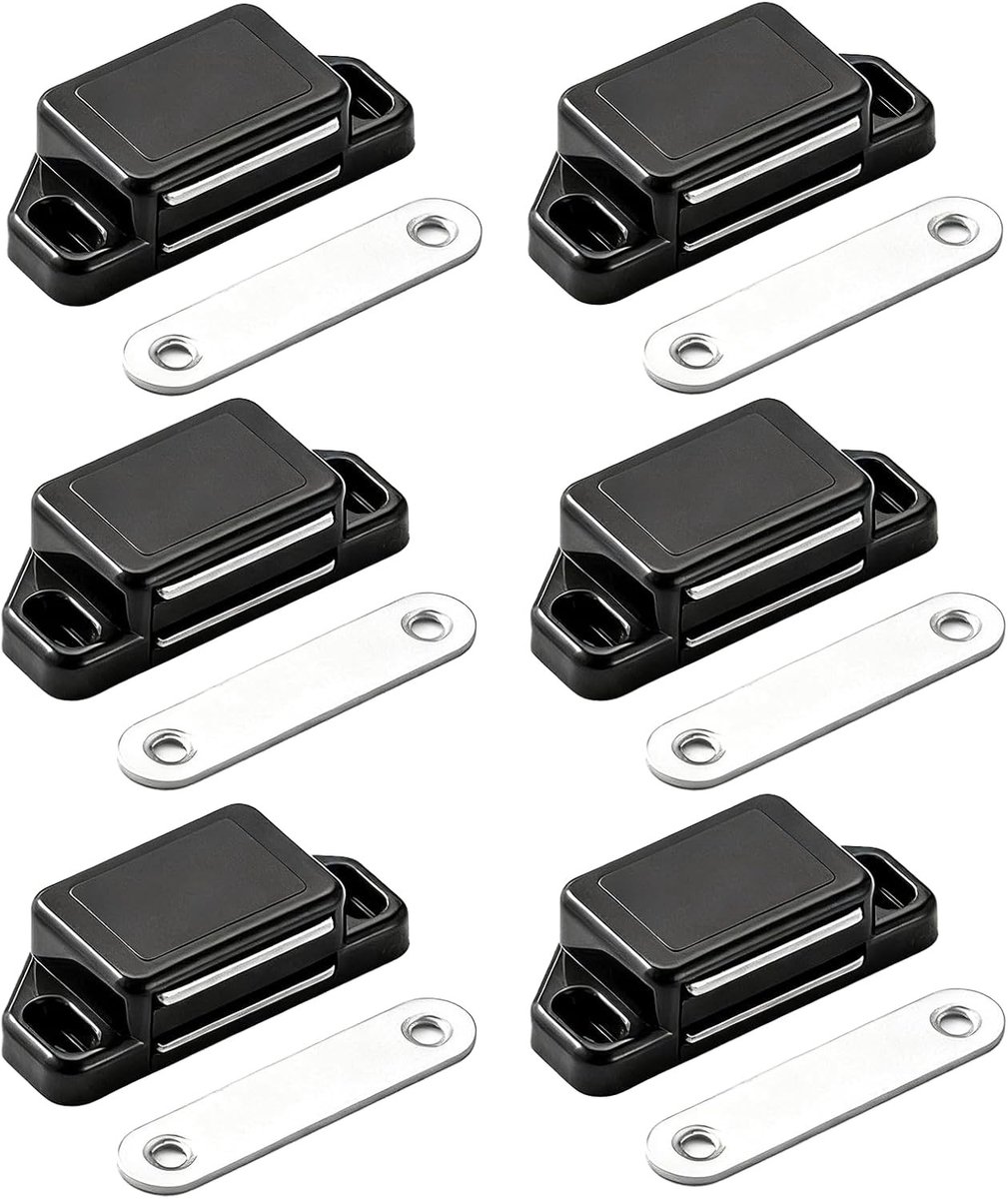 Set van 6 Sterke Magnetische Sloten - Deurmagneten voor Kasten en Deuren - Veiligheid en Gemak voor Thuisgebruik