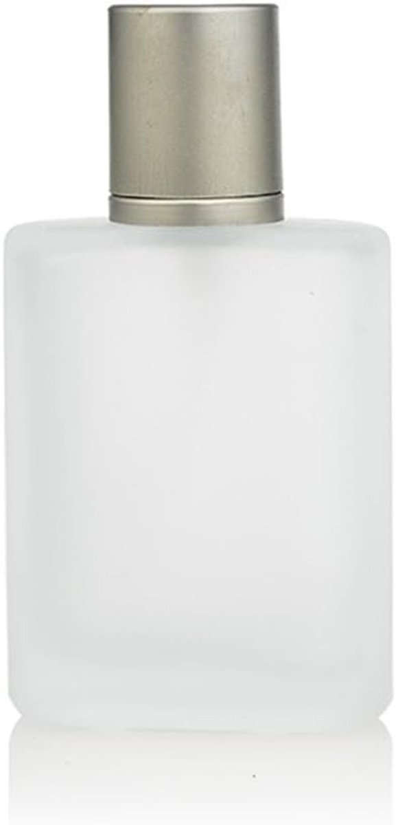 Herbruikbare Lege Melkglas Sprayfles met Deksel voor Reizen of Cadeaus, 50ml - Perfect voor Parfum, Essentiële Olie en Schoonmaakmiddelen