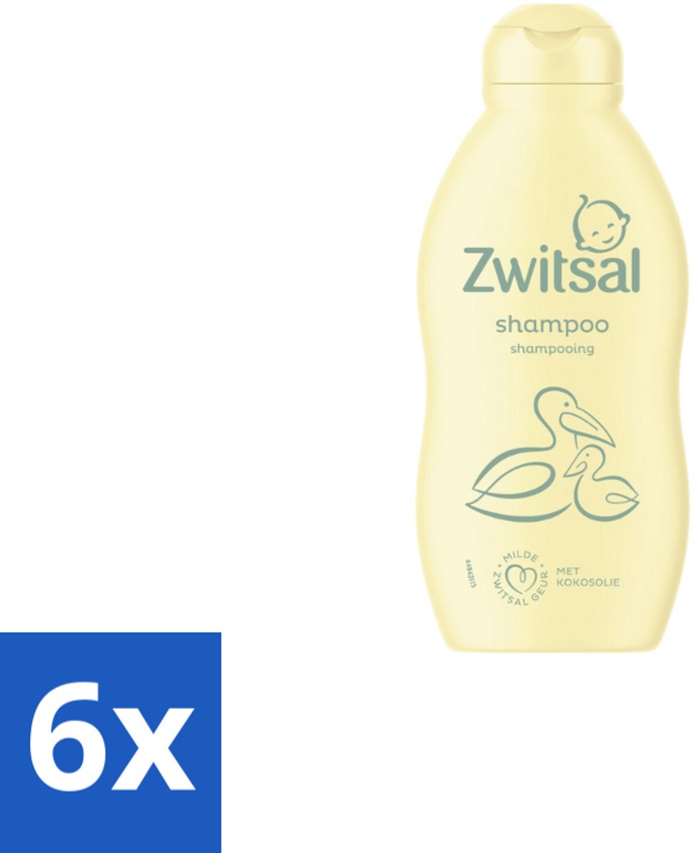 6 x Zwitsal Shampoo 200 ml - Baby Shampoo - Zwitsal Baby Shampoo - Baby Haar Reinigen - Babyhuid Beschermen - Anti-prik Shampoo