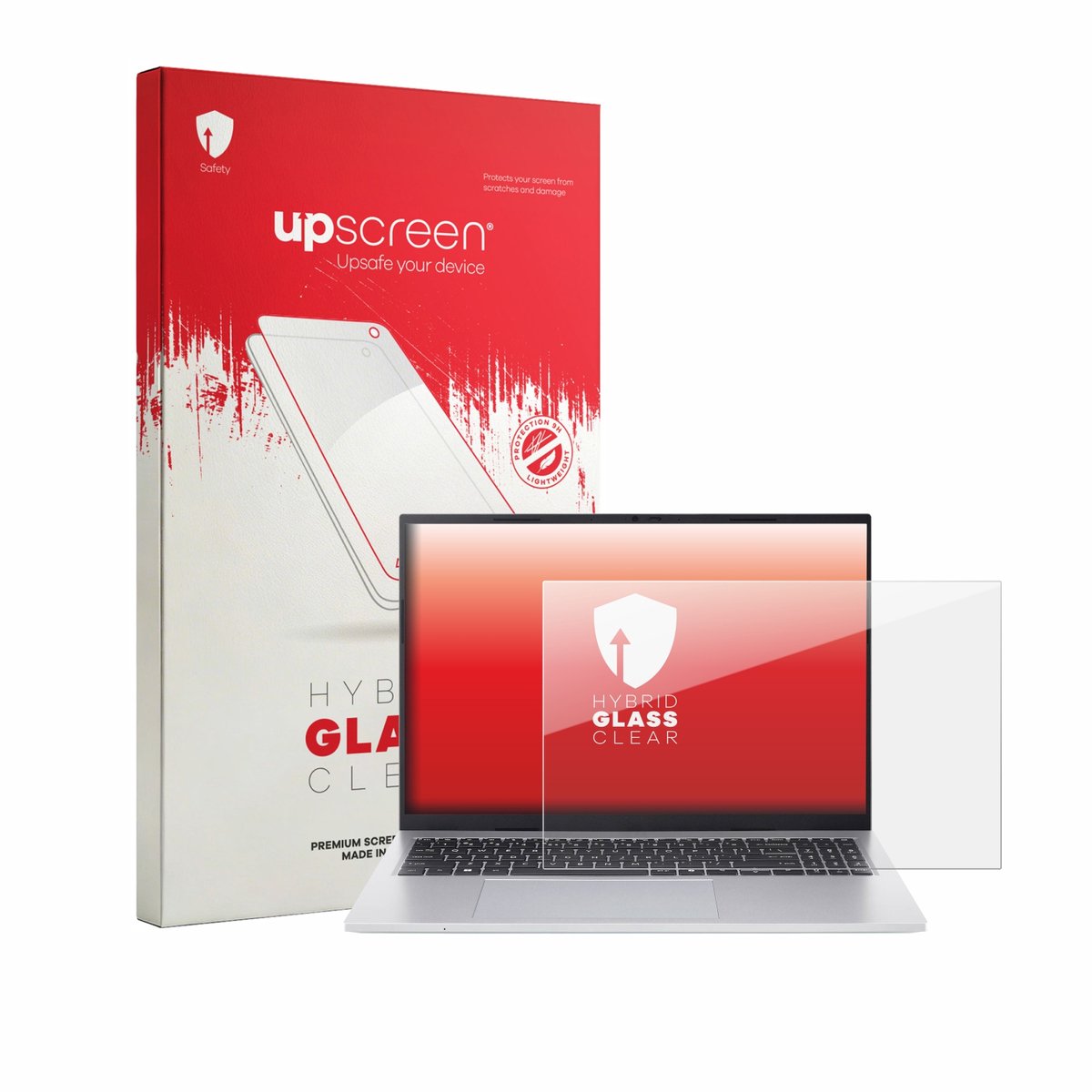 upscreen - Screenprotector voor Acer Aspire Go 16 - Folie Beschermfolie Beschermglas transparant