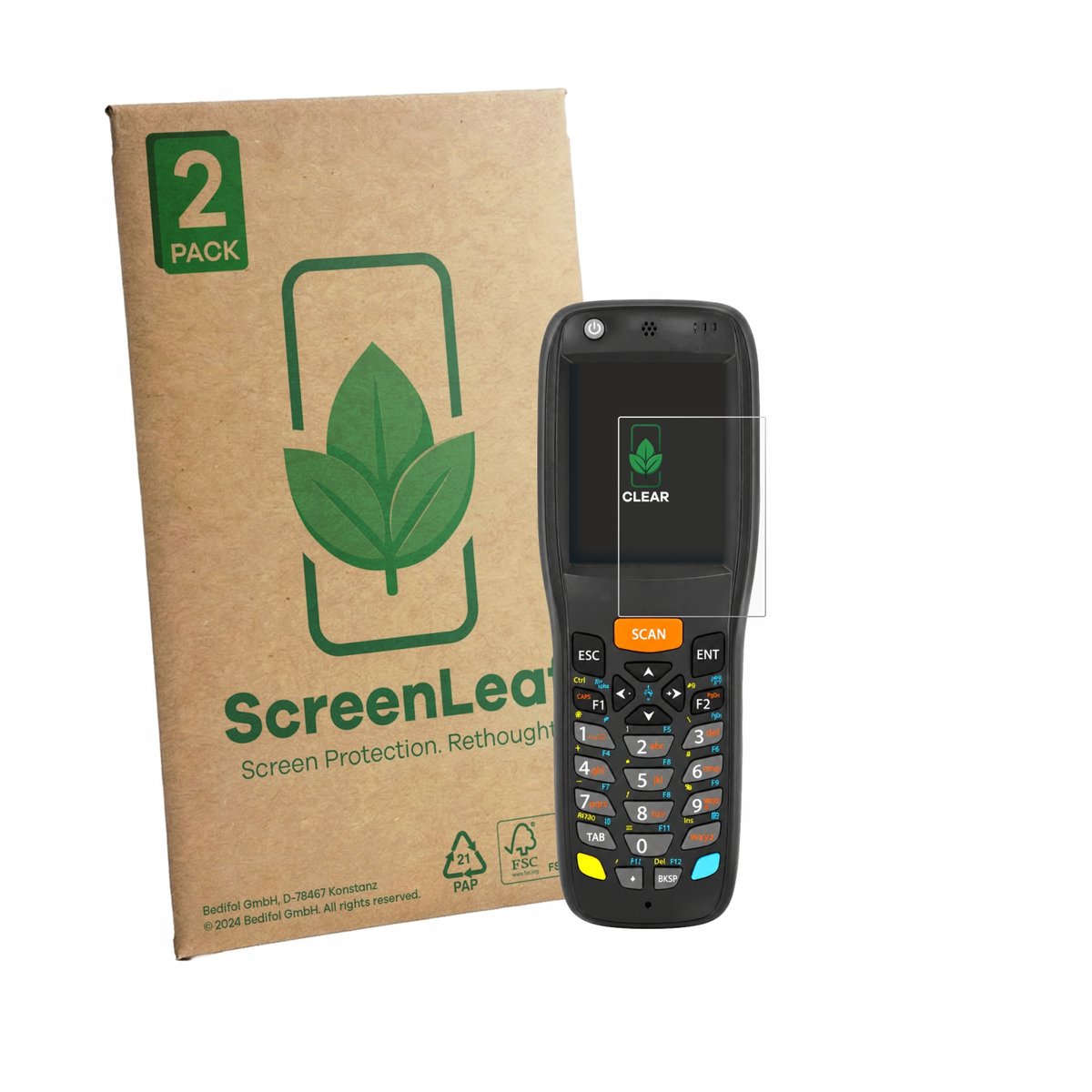 2 Stuks Screenprotector voor Datalogic Memor X3 - Hoogwaardige Beschermfolie transparant