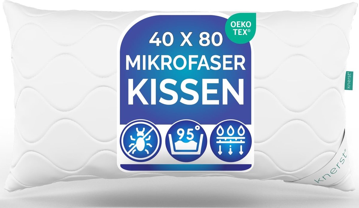 Elzusha - Set van 2 Slaappillen 40x80 cm voor Comfortabel Slapen