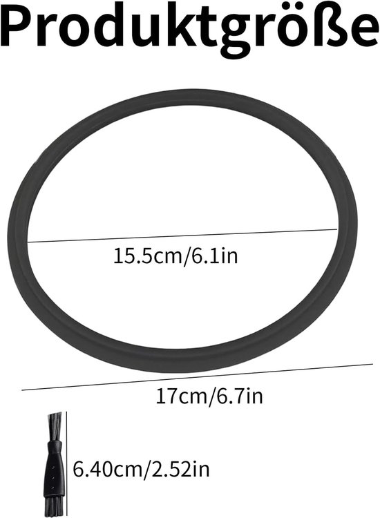 Siliconen Sealing Ring voor Monsieur Cuisine Connect - BPA-vrij, Voedselveilig, Compatibel met MC Connect en Mixer Accessoires - 1 Stuk — afbeelding 3