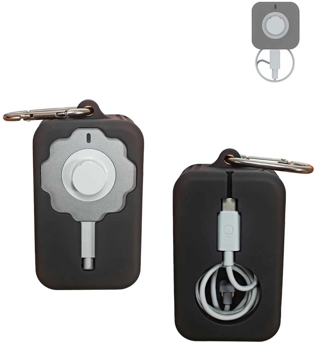 Elzusha - Siliconen Oplader Hoes voor Oura Ring Gen4 Charger