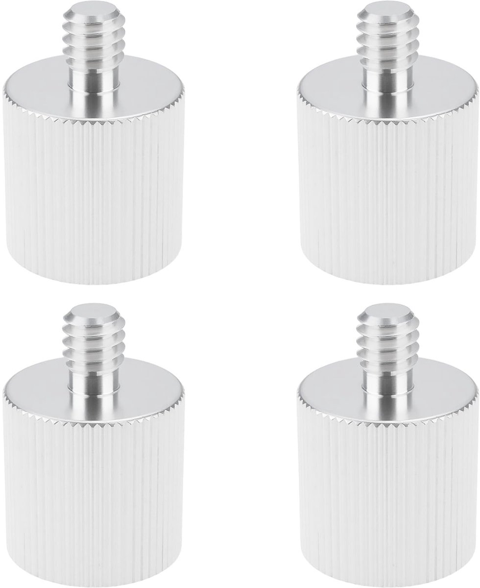 Elzusha - Tripod Adapter - Aluminium 4-Pack - 5/8 inch naar 1/4 inch - Geschikt voor camera's - Lichtgewicht en duurzaam - Perfect voor fotografen